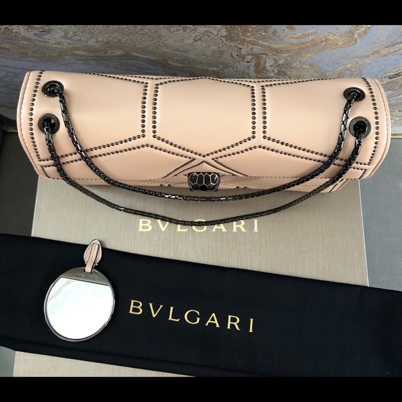 Sold Bulgari Serpenti Forever Quilted Studded Bag - Picture 4 of 8